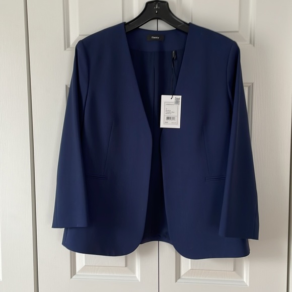 Navy Theory Suit Jacket New With Tags - Picture 3 of 5